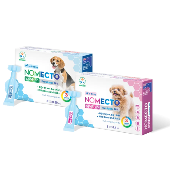 NOMECTO SPOT ON ĐẶC TRỊ VE BỌ CHÉC