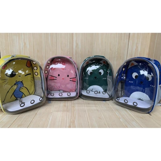 Balo Cho Chó Mèo Phi Hành Gia Hình Mặt Mèo