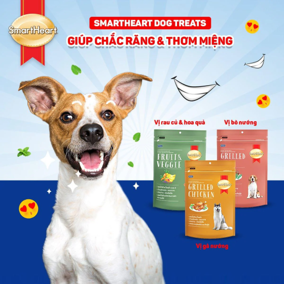 Bánh Thưởng Cho Chó Mọi Lứa Tuổi SmartHeart (100g)