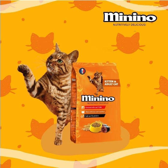 Hạt Cho Mèo Mọi Lứa Tuổi Minino Tuna Vị Cá Ngừ