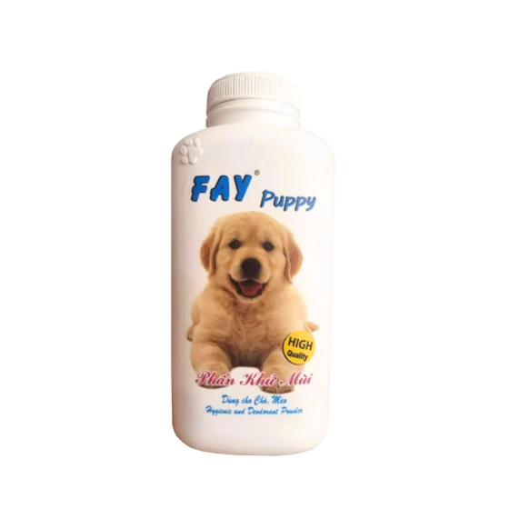 Phấn Thơm FAY Tắm Khô Khử Mùi Chó, Chó Con 120g