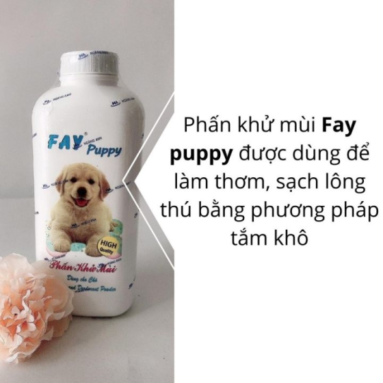 Phấn Thơm FAY Tắm Khô Khử Mùi Chó, Chó Con 120g