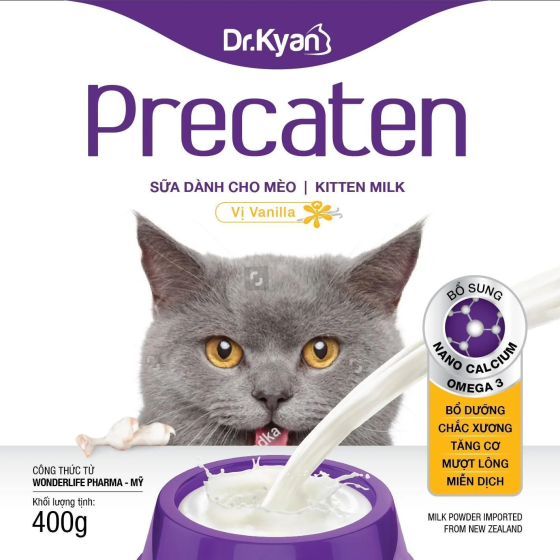 Sữa Bột Mèo Dr.Kyan Precaten Hương Vanilla
