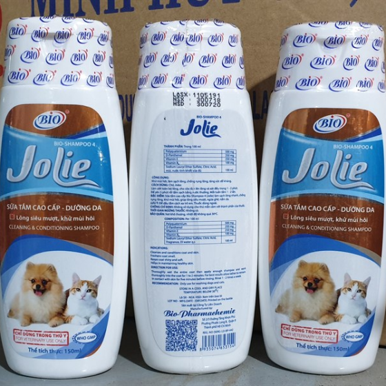 Sữa Tắm Bio-Shampoo 4 Jolie Dưỡng LôngDa Cho Chó Mèo (450ml)