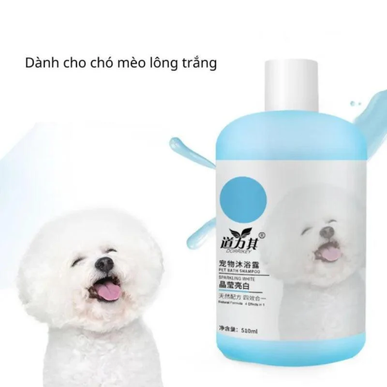 Sữa Tắm Cho Chó Mèo Dorriky Loại Bỏ Ve Rận, Dưỡng Lông 510ml