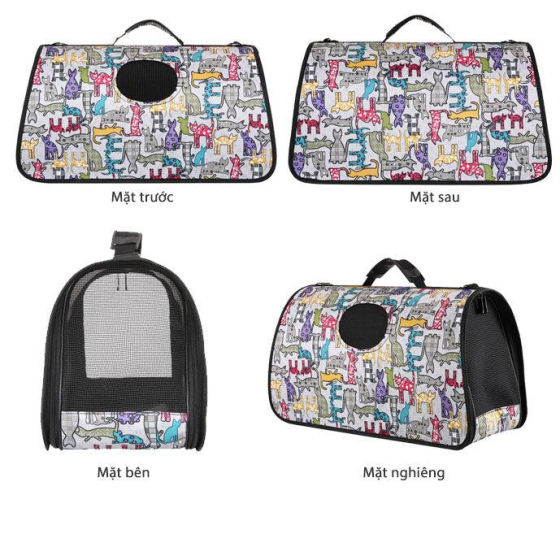 Túi Vận Chuyển Chó Mèo Nhiều Họa Tiết
