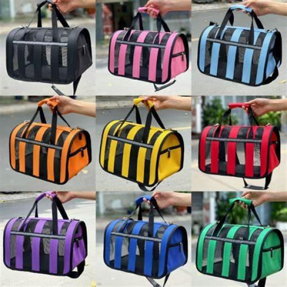 Túi Vận Chuyển Chó Mèo Chất Liệu Lưới