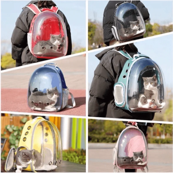 Balo Phi Hành Gia Trong Suốt Vận Chuyển Chó Mèo