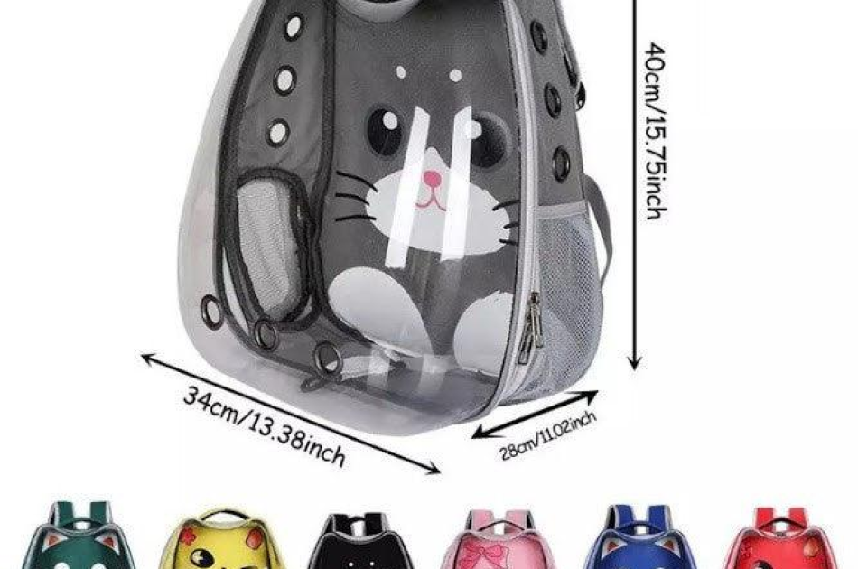 Balo Cho Chó Mèo Phi Hành Gia Hình Mặt Mèo