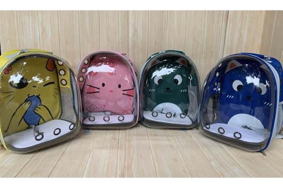 Balo Cho Chó Mèo Phi Hành Gia Hình Mặt Mèo