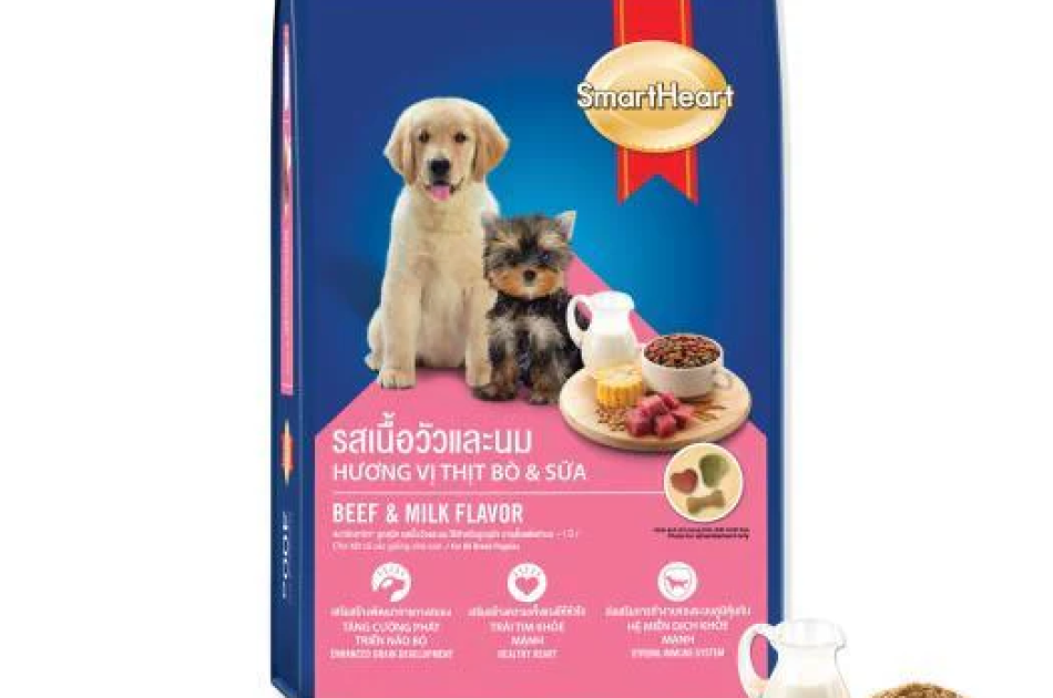 Hạt Cho Chó Con Smartheart Puppy Vị Bò & Sữa