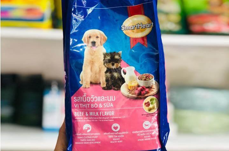 Hạt Cho Chó Con Smartheart Puppy Vị Bò & Sữa