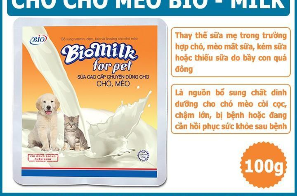 Sữa Bột Cho Chó Mèo Bio-Milk 100g