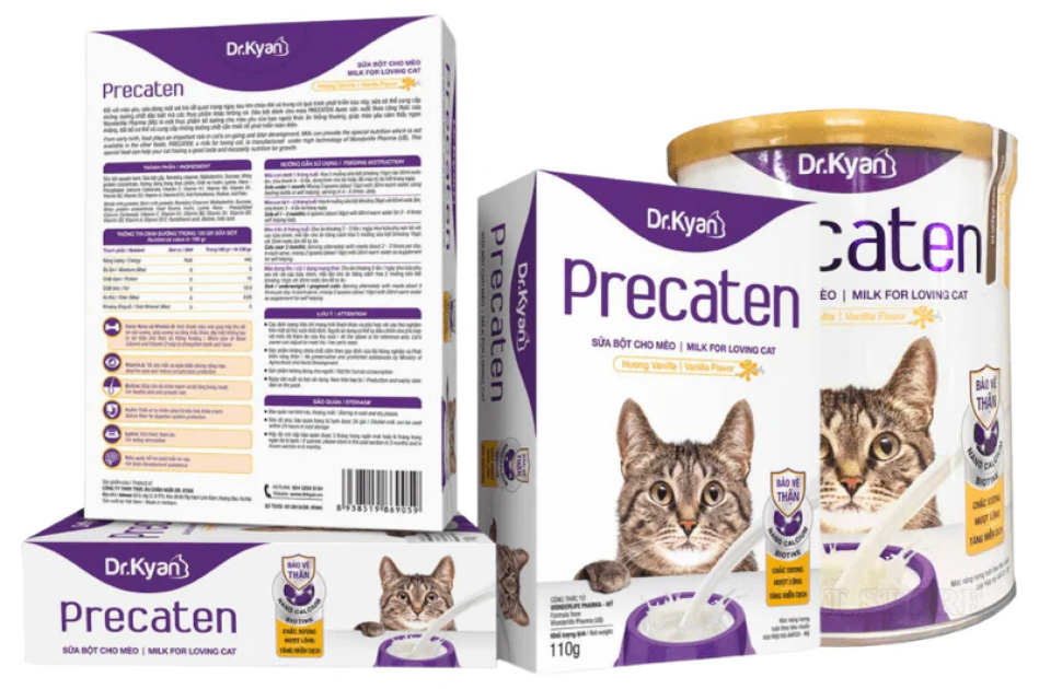 Sữa Bột Mèo Dr.Kyan Precaten Hương Vanilla