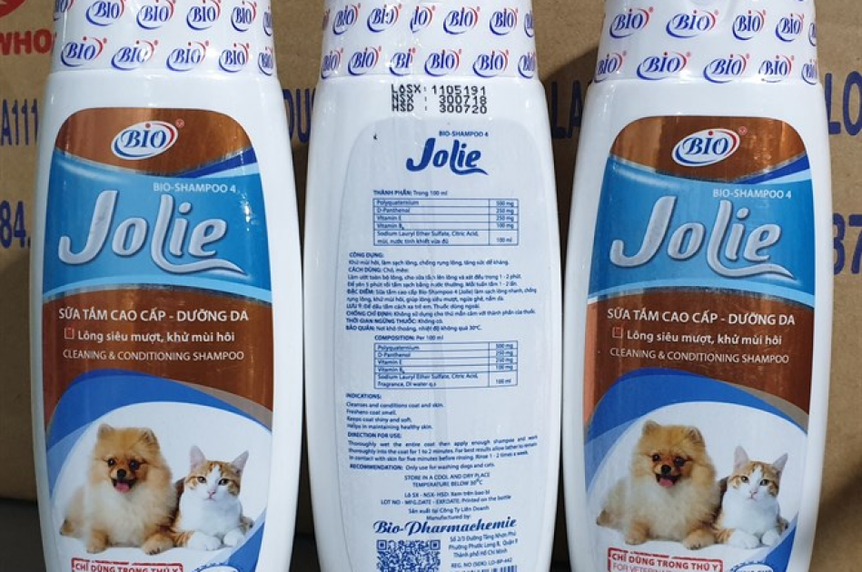 Sữa Tắm Bio-Shampoo 4 Jolie Dưỡng LôngDa Cho Chó Mèo (450ml)