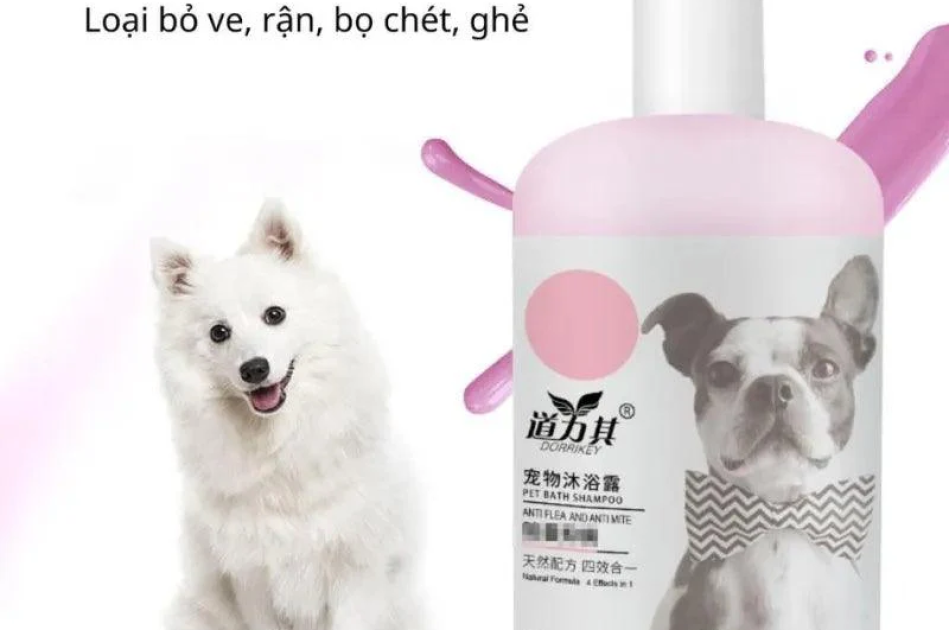 Sữa Tắm Cho Chó Mèo Dorriky Loại Bỏ Ve Rận, Dưỡng Lông 510ml