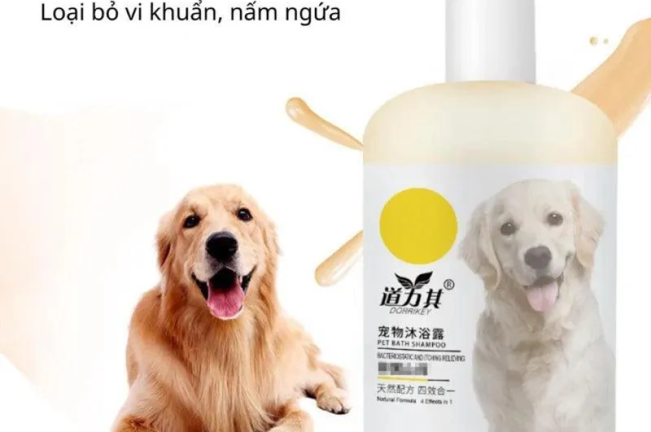 Sữa Tắm Cho Chó Mèo Dorriky Loại Bỏ Ve Rận, Dưỡng Lông 510ml