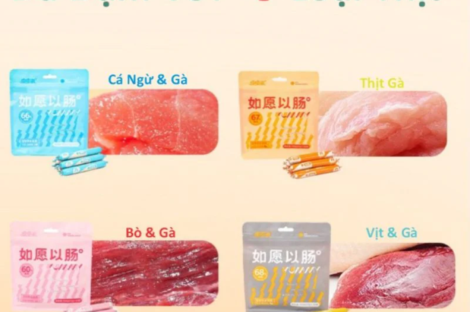 Xúc Xích Cho Chó Mèo Tao Tao Bổ Sung Dinh Dưỡng